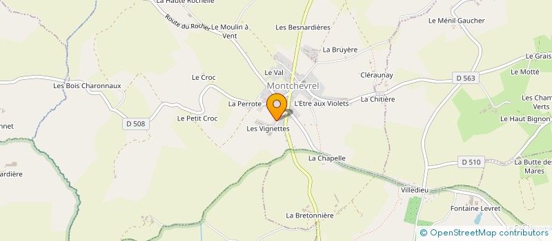 localisation de l'entreprise GROUPEMENT D'EMPLOYEUR DE LA MALABRIE à MONTCHEVREL