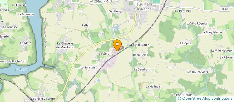 localisation de l'entreprise GROUPEMENT D'EMPLOYEUR DE LA RANCE à LA VICOMTE-SUR-RANCE