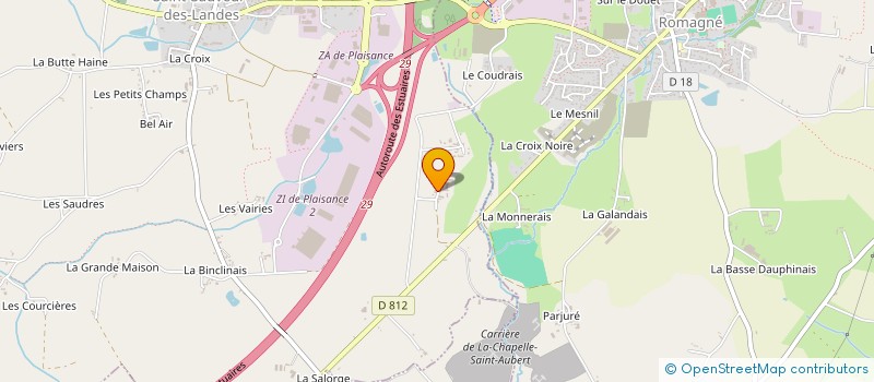 localisation de l'entreprise GROUPEMENT D'EMPLOYEUR DES 3 LANDES  SAINT-SAUVEUR-DES-LANDES