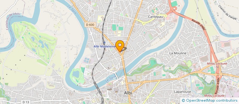 localisation de l'entreprise GROUPEMENT D'EMPLOYEUR DES ASSOCIATIONS DE BASKET TARNAIS à ALBI