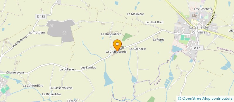 localisation de l'entreprise GROUPEMENT D'EMPLOYEUR DES PRAIRIES à CHEMILLE-EN-ANJOU