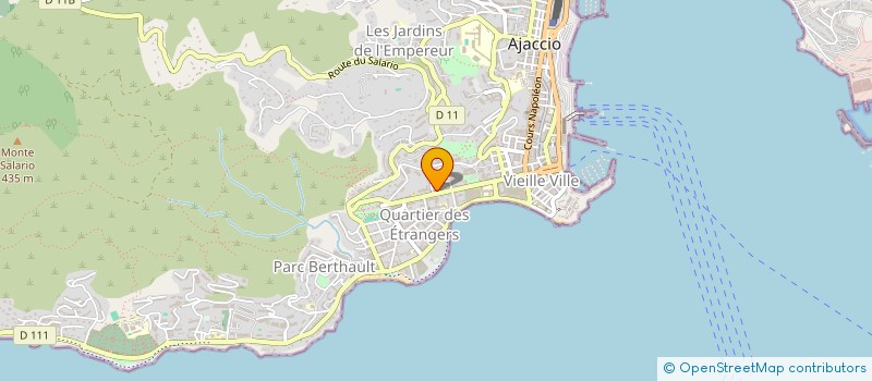 localisation de l'entreprise GROUPEMENT D'EMPLOYEUR DES PRESSING à AJACCIO