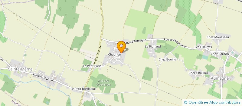 localisation de l'entreprise GROUPEMENT D'EMPLOYEUR DU BRIOUX  AUMAGNE