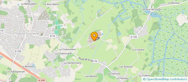 localisation de l'entreprise GROUPEMENT D EMPLOYEUR DU CHATEAU  HAUTE-GOULAINE