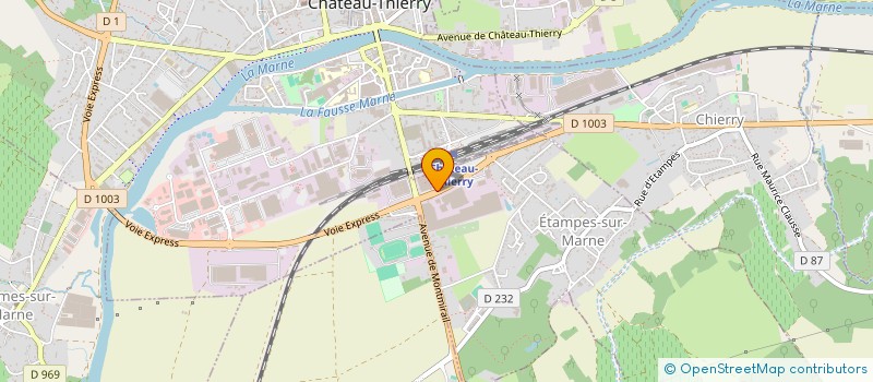 localisation de l'entreprise GROUPEMENT D'EMPLOYEUR DYNAMIC SUD AISNE à ETAMPES-SUR-MARNE