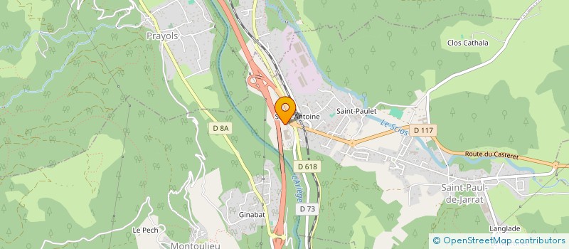 localisation de l'entreprise GROUPEMENT D'EMPLOYEUR MERVA TENNIS à FOIX