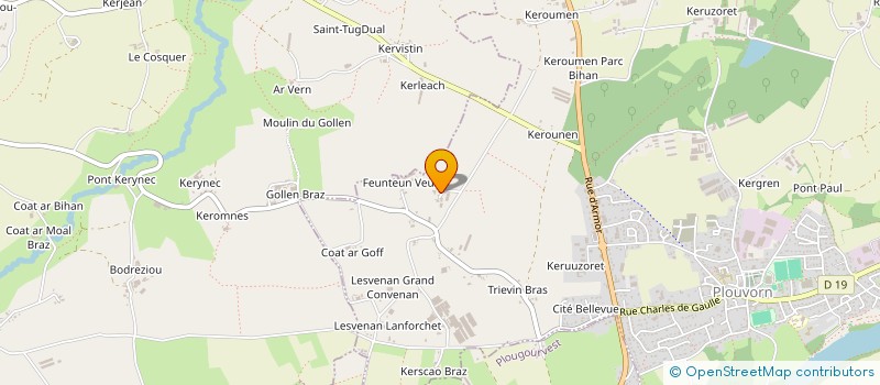 localisation de l'entreprise GROUPEMENT D'EMPLOYEUR PAOTRED AR VRO  PLOUVORN