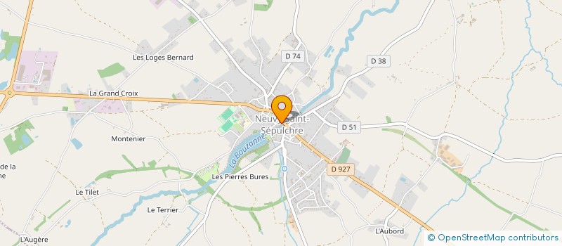 localisation de l'entreprise GROUPEMENT D'EMPLOYEUR SPORTIF ET SOCIO-CULTUREL DU VAL DE BOUZANNE à NEUVY-SAINT-SEPULCHRE