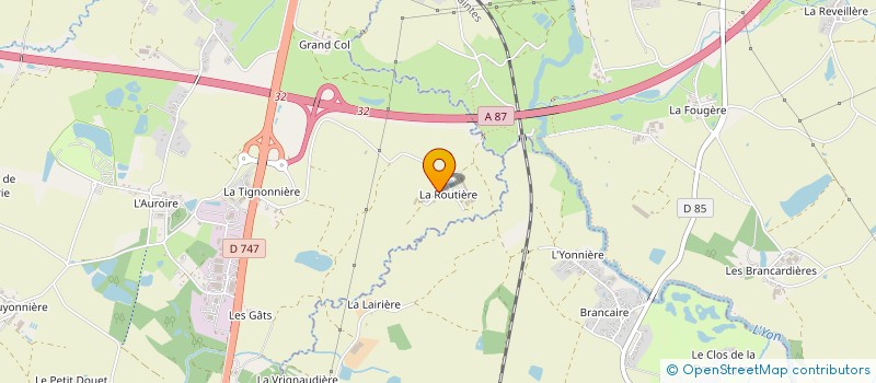 localisation de l'entreprise GROUPEMENT D'EMPLOYEURS 3G  AUBIGNY-LES CLOUZEAUX