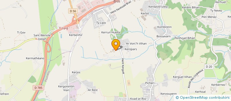 localisation de l'entreprise GROUPEMENT D EMPLOYEURS  PLOMELIN