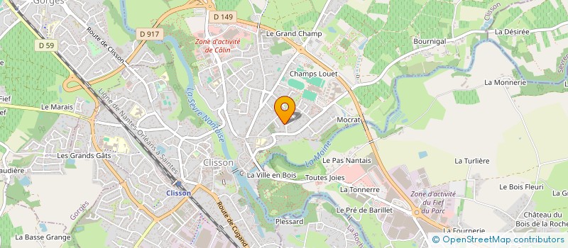 localisation de l'entreprise GROUPEMENT D EMPLOYEURS A LA NOUETTE  SAINT-LUMINE-DE-CLISSON