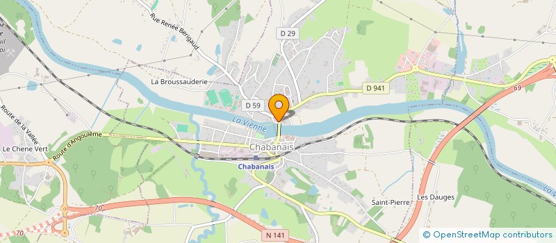 localisation de l'entreprise GROUPEMENT D'EMPLOYEURS AA&CO à CHABANAIS