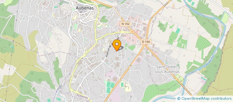 localisation de l'entreprise GROUPEMENT D'EMPLOYEURS ADMR DE L'ARDECHE à AUBENAS