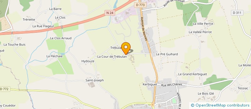 localisation de l'entreprise GROUPEMENT D'EMPLOYEURS AGRI'JOB  GUER