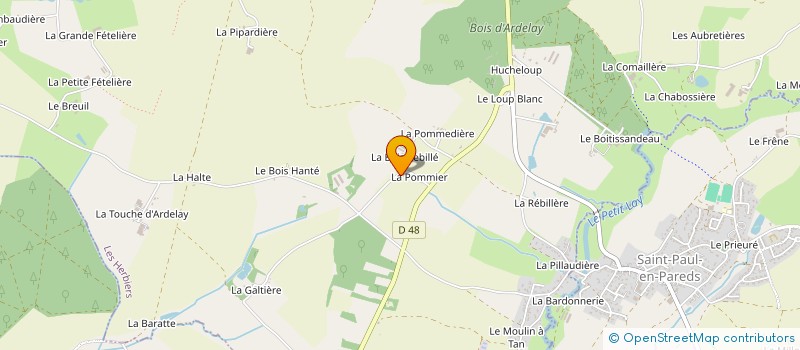localisation de l'entreprise GROUPEMENT D'EMPLOYEURS AGRI SERVICES à LES HERBIERS