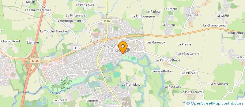 localisation de l'entreprise GROUPEMENT D'EMPLOYEURS AGRI-SUD  NOYAL-CHATILLON-SUR-SEICHE