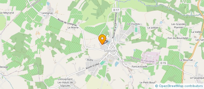 localisation de l'entreprise GROUPEMENT D'EMPLOYEURS AGRICOLE ARPEGE  MONESTIER