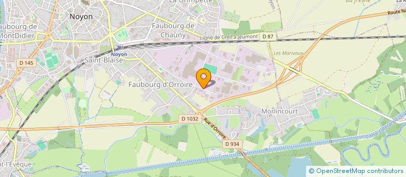 localisation de l'entreprise GROUPEMENT D EMPLOYEURS AGRICOLE SOURCES ET VALLEES  NOYON