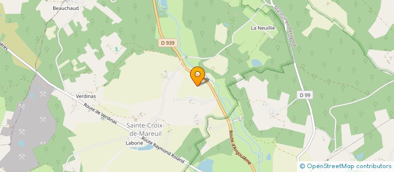 localisation de l'entreprise GROUPEMENT D'EMPLOYEURS AGRICOLES DES LIMOUSINES  MAREUIL EN PERIGORD