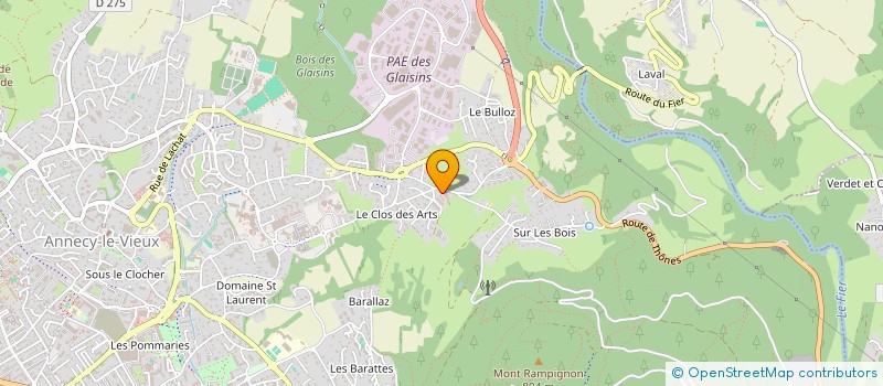 localisation de l'entreprise GROUPEMENT D'EMPLOYEURS AGRINECIENS  ANNECY