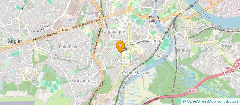 localisation de l'entreprise GROUPEMENT D'EMPLOYEURS AIRE SUR L'ADOUR à BAYONNE