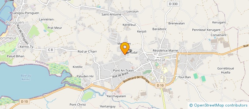 localisation de l'entreprise GROUPEMENT D'EMPLOYEURS ALJ GROUPE  PLOUESCAT