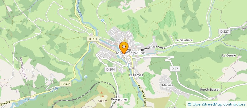 localisation de l'entreprise GROUPEMENT D'EMPLOYEURS ALLIANCE VALLON  CLAIRVAUX D'AVEYRON