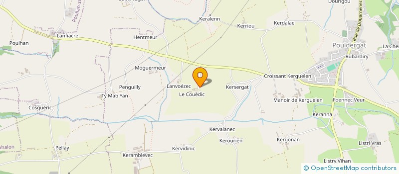 localisation de l'entreprise GROUPEMENT D'EMPLOYEURS AN EOL  POULDERGAT