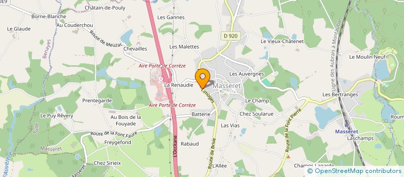 localisation de l'entreprise GROUPEMENT D'EMPLOYEURS ASS DU MOULIN  MASSERET