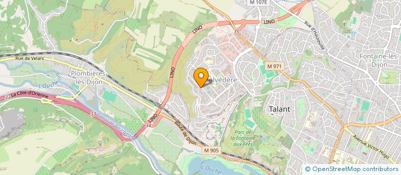 localisation de l'entreprise GROUPEMENT D EMPLOYEURS ASSOCIATIF COTE D OR à FONTAINE-LES-DIJON