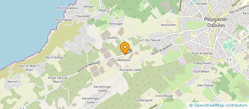 localisation de l'entreprise GROUPEMENT D'EMPLOYEURS ATLANTIQUE ROSSIMON à PLOUGASTEL-DAOULAS