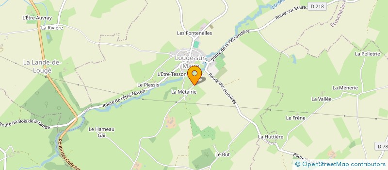 localisation de l'entreprise GROUPEMENT D'EMPLOYEURS AU BORD DE MAIRE à LOUGE-SUR-MAIRE