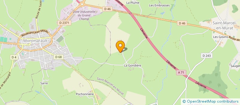 localisation de l'entreprise GROUPEMENT D'EMPLOYEURS AUCLAIR-MARTINET  MONESTIER