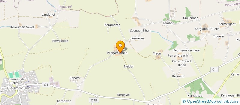 localisation de l'entreprise GROUPEMENT D'EMPLOYEURS AVEL VOR  PLOUMOGUER