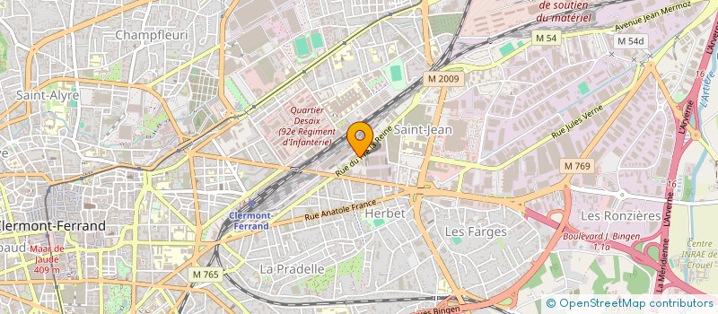 localisation de l'entreprise GROUPEMENT D'EMPLOYEURS BADMINTON 63  CLERMONT-FERRAND