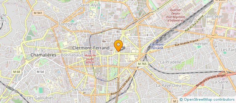 localisation de l'entreprise GROUPEMENT D EMPLOYEURS BASKET 63 à CLERMONT-FERRAND