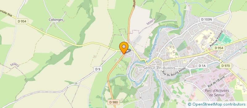 localisation de l'entreprise GROUPEMENT D EMPLOYEURS BAULOT ROLLAND à SEMUR-EN-AUXOIS