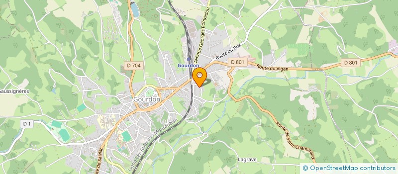 localisation de l'entreprise GROUPEMENT D'EMPLOYEURS BC  GOURDON