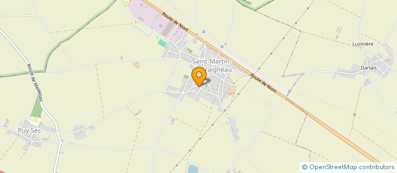 localisation de l'entreprise GROUPEMENT D EMPLOYEURS BFM  SAINT-MARTIN-DE-FRAIGNEAU