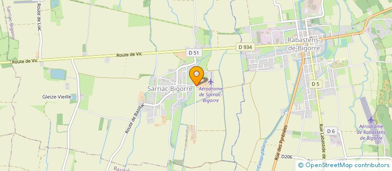localisation de l'entreprise GROUPEMENT D EMPLOYEURS BONGIOVANNI  SARRIAC-BIGORRE