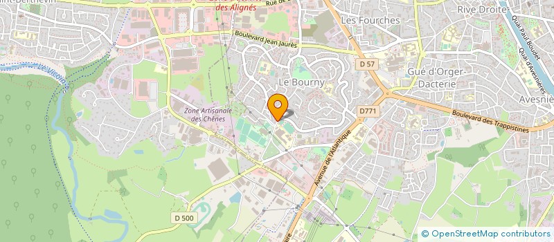 localisation de l'entreprise GROUPEMENT D'EMPLOYEURS BOURNY SPORTS à LAVAL