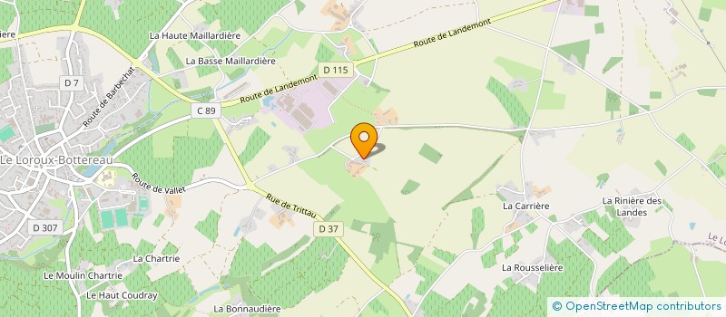 localisation de l'entreprise GROUPEMENT D EMPLOYEURS BOVAVICAP  LE LOROUX-BOTTEREAU