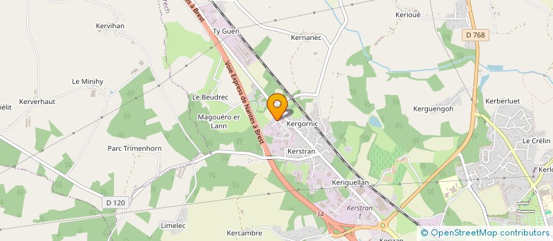 localisation de l'entreprise GROUPEMENT D'EMPLOYEURS BREIZH BURO  BRECH