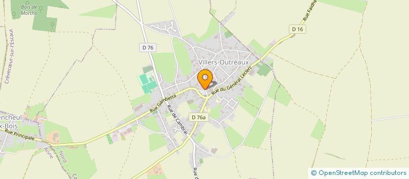 localisation de l'entreprise GROUPEMENT D EMPLOYEURS CAILLIEZ  VILLERS-OUTREAUX