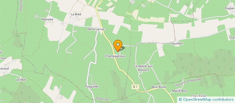 localisation de l'entreprise GROUPEMENT D'EMPLOYEURS CB à SEGONZAC