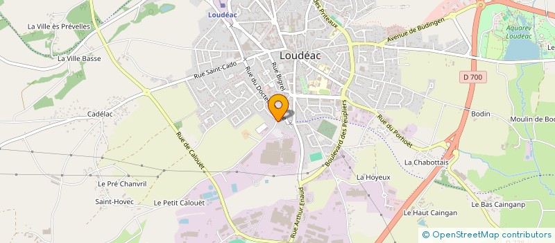 localisation de l'entreprise GROUPEMENT D'EMPLOYEURS CDM, UN COUP DE MAIN! à LOUDEAC
