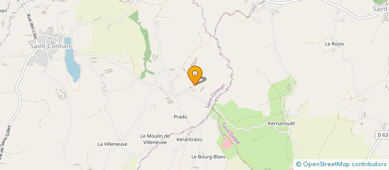 localisation de l'entreprise GROUPEMENT D'EMPLOYEURS CENTRE D'ARGOAT  SAINT-CONNAN