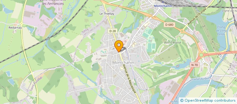 localisation de l'entreprise GROUPEMENT D'EMPLOYEURS CHARLES - RIZET  MONTCHANIN