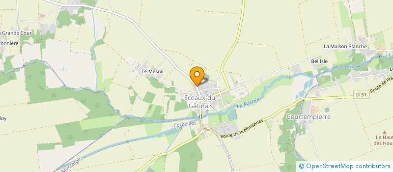 localisation de l'entreprise GROUPEMENT D'EMPLOYEURS CMB AGRI  SCEAUX-DU-GATINAIS