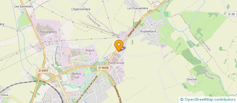 localisation de l'entreprise GROUPEMENT D'EMPLOYEURS COLAGRIBIO à CHANTONNAY